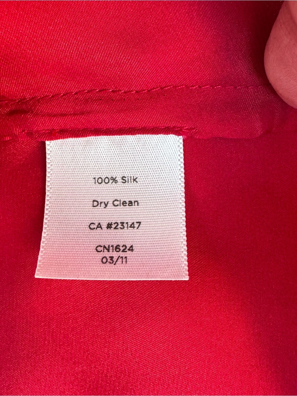 Talbots Red Silk Layered Ruffle Sleeveless Shell - Picture 3 of 6